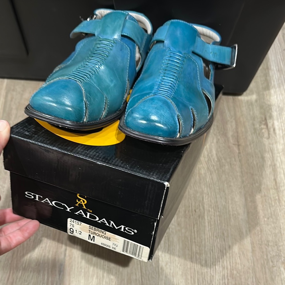 Stacy Adams Men's Blue Sandals
